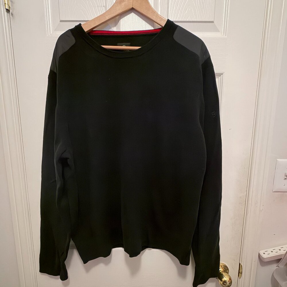 Victorinox XXL Midweight Cotton Sweater - Nylon finish on shoulders and elbows
